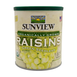 USA SUNVIEW ORGANIC GREEN SDLS RAISIN 425G USA SUNVIEW ORGANIC GREEN SDLS RAISIN 425G