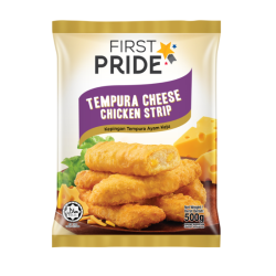 FIRST PRIDE CHEESE TEMPURA CHICKEN STRIPS 500G