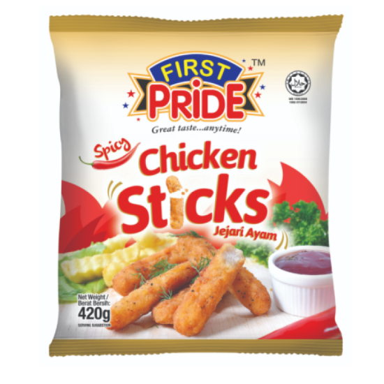 FIRST PRIDE SPICY CHICKEN STICKS 420G