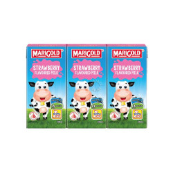 MARIGOLD UHT STRAWBERRY MILK 200ML*3 MARIGOLD UHT STRAWBERRY MILK 200ML*3