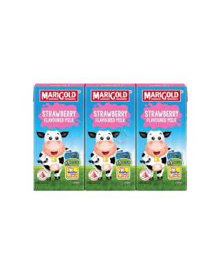 MARIGOLD UHT STRAWBERRY MILK 200ML*3