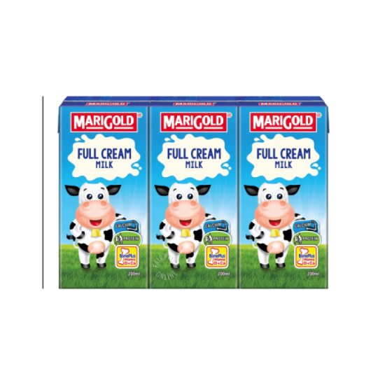 MARIGOLD UHT FULL CREAM MILK 200ML*3