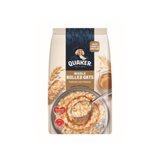 QUAKER WHOLE ROLLED OATS 800GM