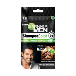 GARNIER MEN SHAMPOO COLOUR HITAM ALAMI 20ml GARNIER MEN SHAMPOO COLOUR HITAM ALAMI 20ml