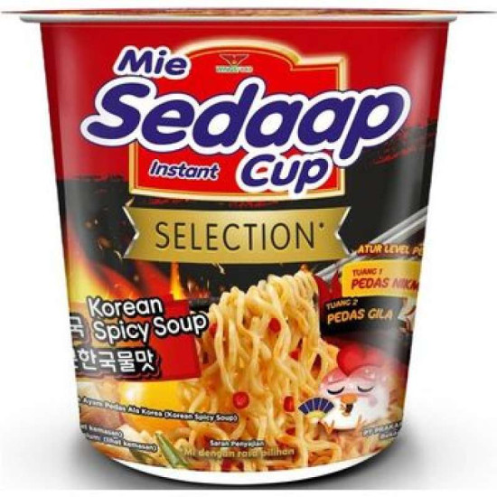 MI SEDAAP CUP SOUP KOREAN SPICY CHICKEN 75GM