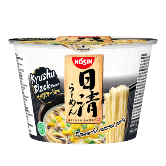 NISSIN JAPANESE RAMEN BOWL - KYUSHU BLACK 110GM