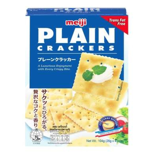 MEIJI CRACKER PLAIN 104GM