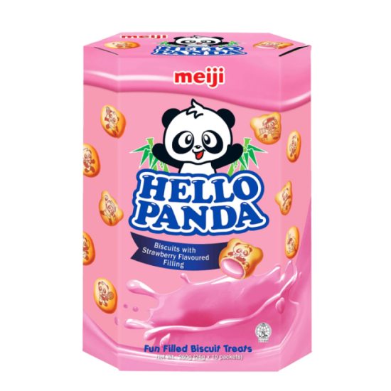 MEIJI HELLO PANDA STRAWBERRY 260GM