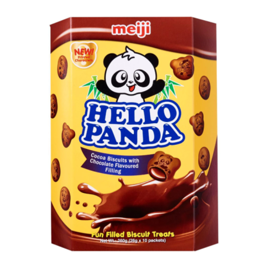 MEIJI HELLO PANDA DOUBLE CHOC 260GM