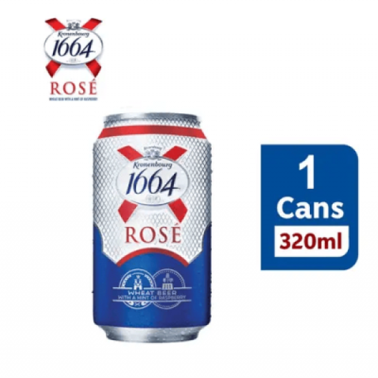 KRONENBOURG 1664 ROSE BEER CAN 320ML