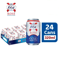 KRONENBOURG 1664 ROSE BEER CAN 320ML*24 KRONENBOURG 1664 ROSE BEER CAN 320ML*24