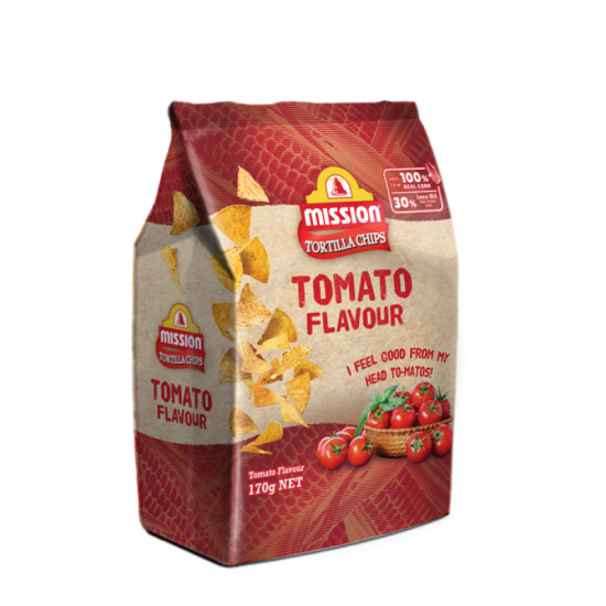 MISSION CHIPS TOMATO 170GM