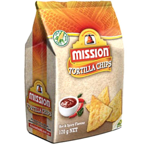 MISSION CHIPS HOT & SPICY 170GM