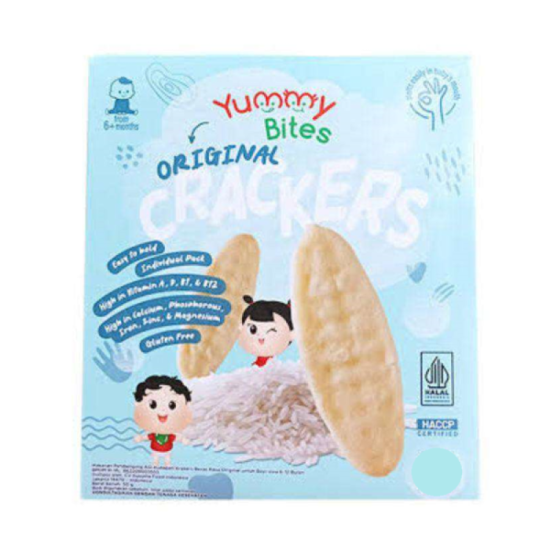 YUMMY BITES RICE CRACKERS ORIGINAL 25G