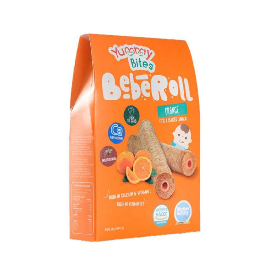 YUMMY BITES BEBEROLL ORANGE 40G