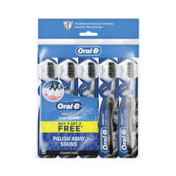 ORAL-B TOOTHBRUSH EASY CLEAN CHARCOAL SOFT 5'S ORAL-B TOOTHBRUSH EASY CLEAN CHARCOAL SOFT 5'S