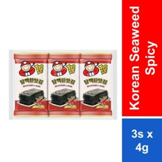 TAO KAE NOI KOREAN SEAWEED SPICY 4G*3S