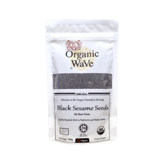 MAMAMI ORGANIC WAVE ROASTED BLACK SESAME SEED 100G