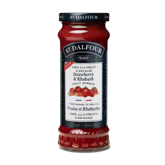 ST.DALFOUR S/BERRY RHUBARB JAM 240GM