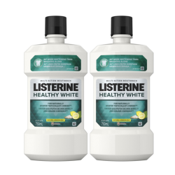 LISTERINE MOUTHWASH HEALTHY WHITE 750ML*2 LISTERINE MOUTHWASH HEALTHY WHITE 750ML*2