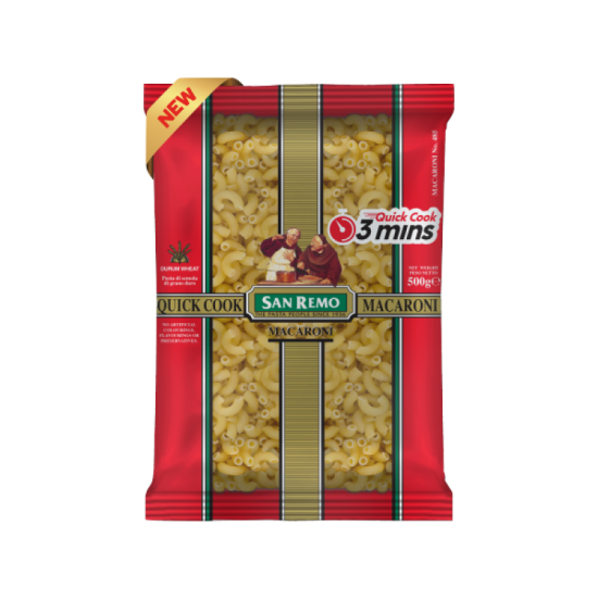 SAN REMO QUICK COOK MACARONI 500GM