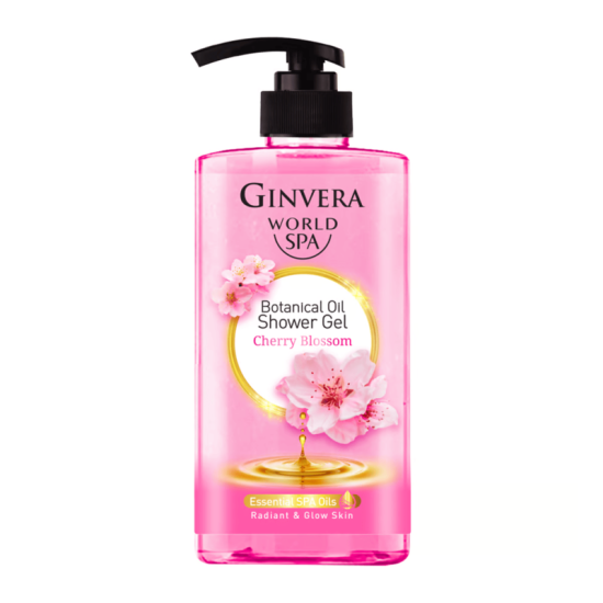 GINVERA BODY WASH BOTANICAL OIL CHERRY BLOSSOM 600