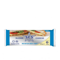 SCS SLICED CHEESE REDUCED FAT 400G SCS SLICED CHEESE REDUCED FAT 400G