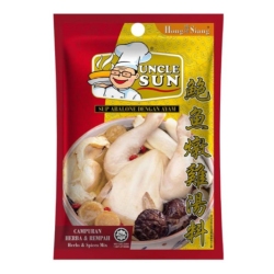 UNCLE SUN HERBAL ABALONE W/CHIC. SOUP 110GM UNCLE SUN HERBAL ABALONE W/CHIC. SOUP 110GM