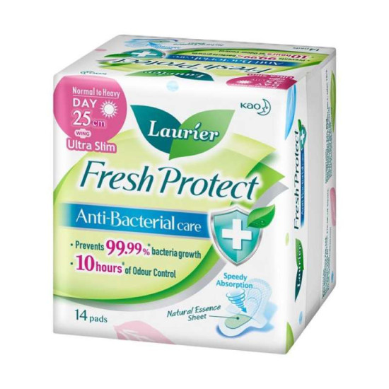 LAURIER ANTIBAC FRESH PROTECT DAY 25CM*14'S