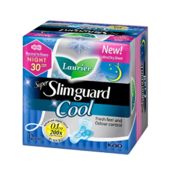 LAURIER SLIM GUARD COOL NIGHT 30CM 12'S LAURIER SLIM GUARD COOL NIGHT 30CM 12'S