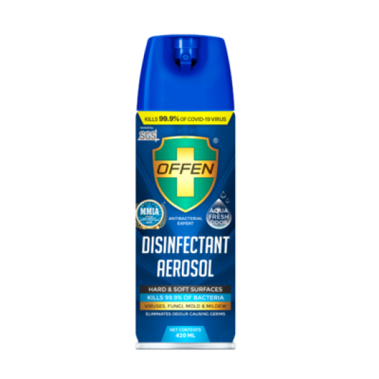 OFFEN DISINFECTANT AEROSOL SPRAY - AQUA FRESH 420M