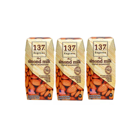 137 DEGREES ALMOND MILK UNSWEETED 180ML*3