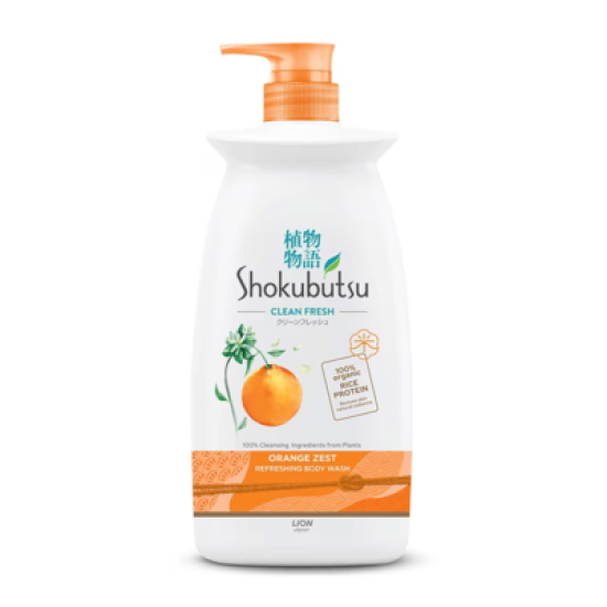 SHOKUBUTSU BODY WASH ORANGE ZEST 900GM