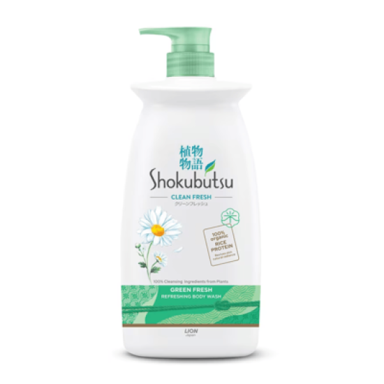 SHOKUBUTSU BODY WASH GREEN FRESH 900GM