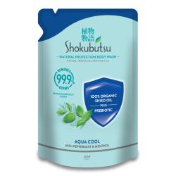 SHOKUBUTSU BODY WASH (REFILL) AQUA COOL 800GM SHOKUBUTSU BODY WASH (REFILL) AQUA COOL 800GM