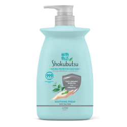 SHOKUBUTSU HAND WASH SOOTHING FRESH 450GM