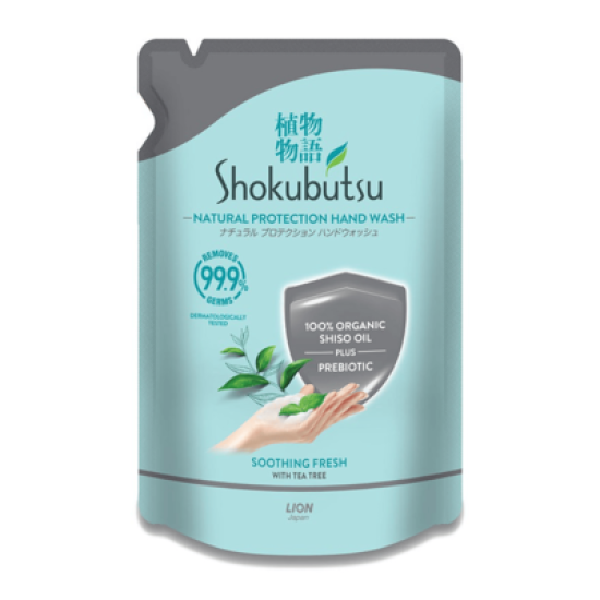 SHOKUBUTSU HAND WASH (REFILL) SOOTHING FRESH 300GM