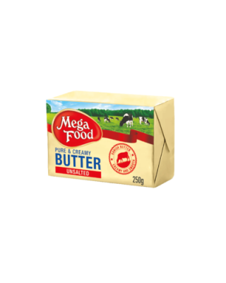 MEGA FOOD BUTTER UNSALTED 250G