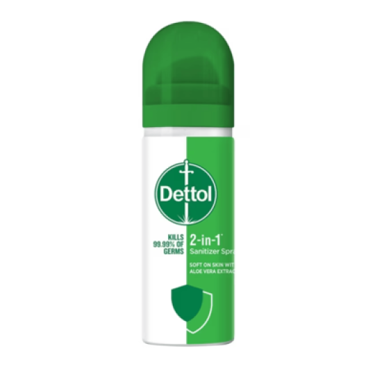 DETTOL HAND SANITIZER 2 IN 1 SPRAY 50ML