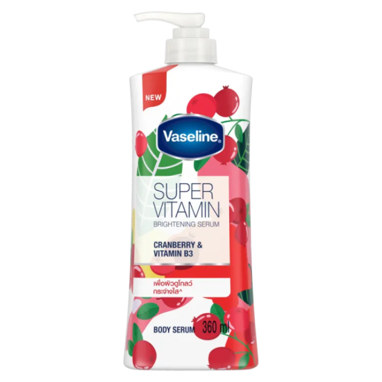 VASELINE SUPER VITAMIN LOTION - CRANBERRY 360ML