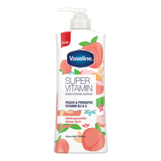 VASELINE SUPER VITAMIN LOTION - PEACH 360ML