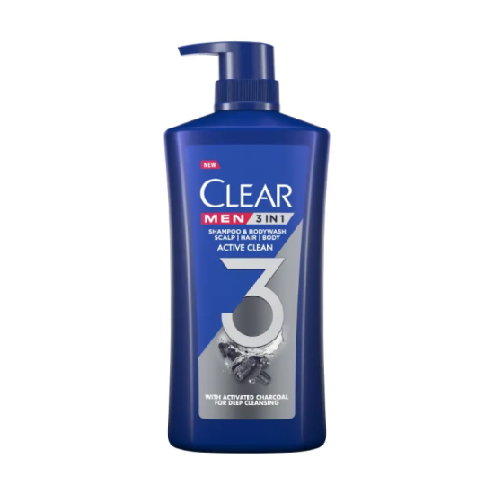 CLEAR 3IN1 MEN - ACTIVE CLEAN 618ML