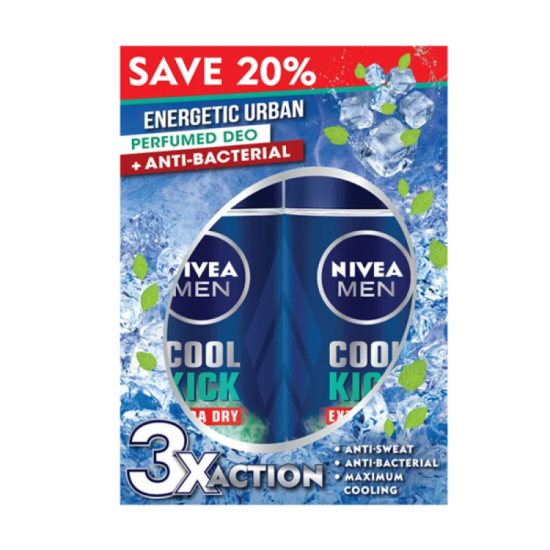 NIVEA MEN DEODORANT - COOL KICK FRESH 50ML*2