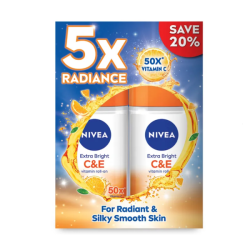 NIVEA WOMEN DEODORANT - EXTRA BRIGHT C&E 50ML*2 NIVEA WOMEN DEODORANT - EXTRA BRIGHT C&E 50ML*2