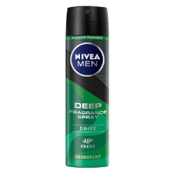 NIVEA MEN DEODORANT SPRAY - DEEP FRAG DRIVE 150ML NIVEA MEN DEODORANT SPRAY - DEEP FRAG DRIVE 150ML