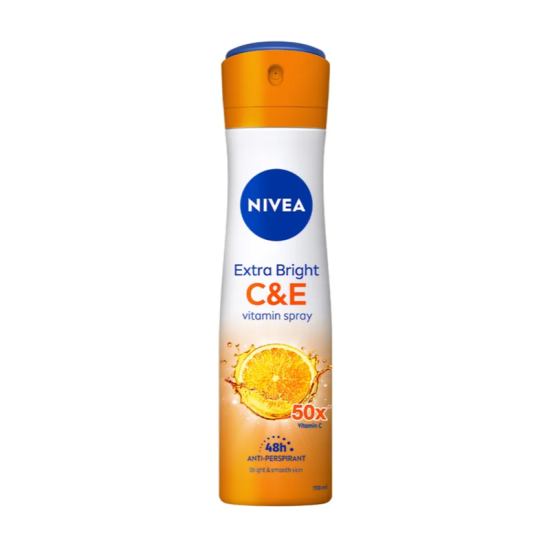 NIVEA WOMEN SPRAY EXTRA BRIGHT C&E 150ML