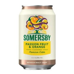 SOMERSBY PASSION FRUIT & ORANGE CIDER 320ML SOMERSBY PASSION FRUIT & ORANGE CIDER 320ML