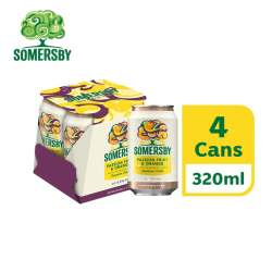 SOMERSBY PASSION FRUIT & ORANGE CIDER 320ML*4 SOMERSBY PASSION FRUIT & ORANGE CIDER 320ML*4