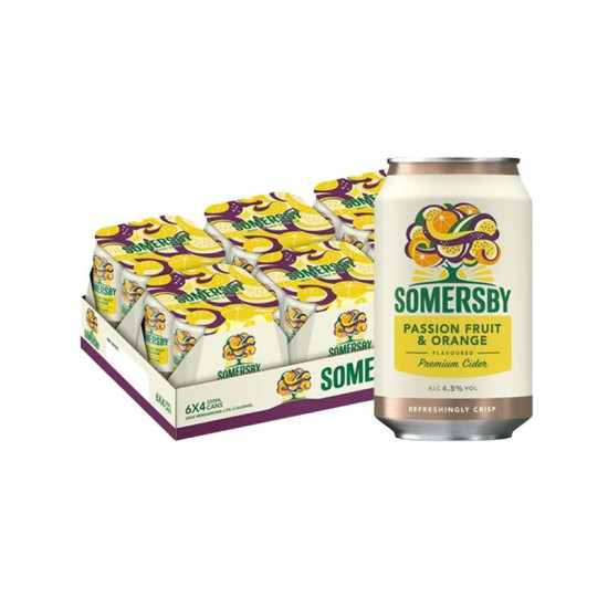 SOMERSBY PASSION FRUIT & ORANGE CIDER 320ML*24