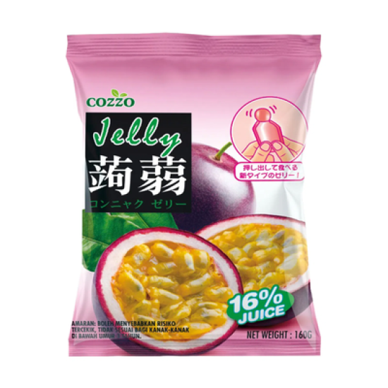 COZZO KONNYAKU JELLY PASSION FRUIT 20GM*8